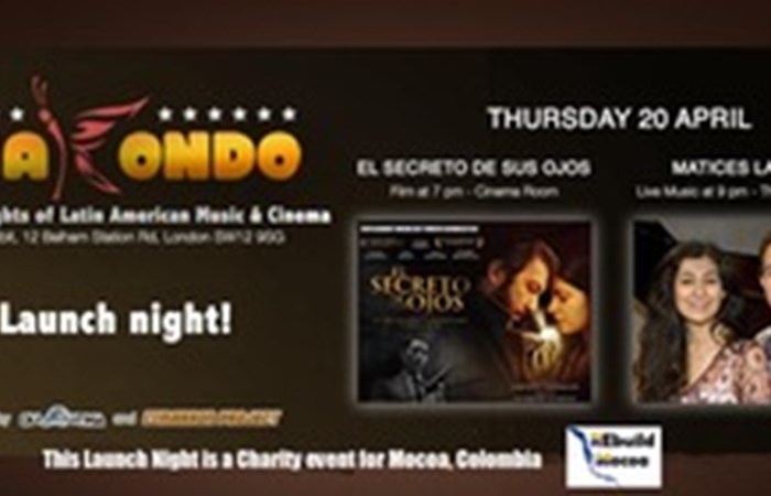 MAKONDO! NEW LATIN AMERICAN LIVE MUSIC & CINEMA NIGHT LAUNCHES ON THURSDAY 20TH 