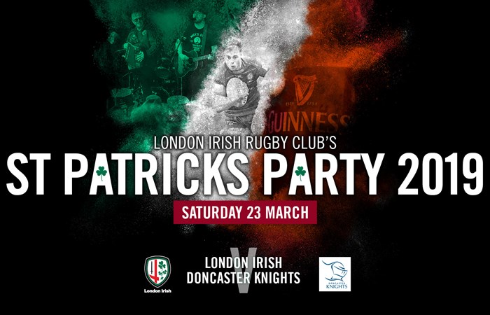 Thrilling Rugby at London Irish St Patrick’s Day Party Game