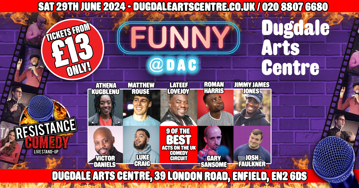 Award Winning Enfield Comedy Brand Returns to the Dugdale Arts Centre 